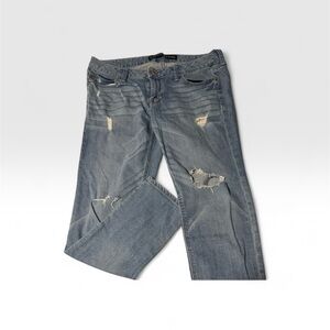 Express Light Blue Boyfriend Jeans